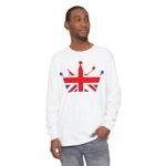 Union Jack Flag Royal Crown Long Sleeve T-Shirt Union Jack Flag Royal Crown Long Sleeve T-Shirt