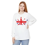 Union Jack Flag Royal Crown Long Sleeve T-Shirt Union Jack Flag Royal Crown Long Sleeve T-Shirt