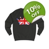 Union Jack Flag Royal Crown Sweatshirt