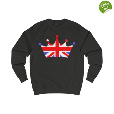 Union Jack Flag Royal Crown Sweatshirt