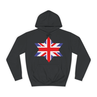 Union Jack Flag Star Hoodie