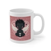 Valentines Day Cute Baby Black Angel Coffee Mug