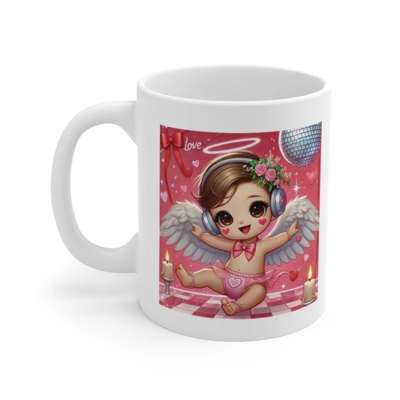 Valentines Day Disco Angel Coffee Mug