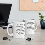 Valley Of Death Bible Verse Psalm 23 Coffee Mug