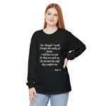 Valley Of Death Bible Verse Psalm 23 Long Sleeve T-Shirt
