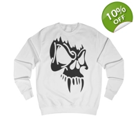 Black Vampire Skull Sweatshirt
