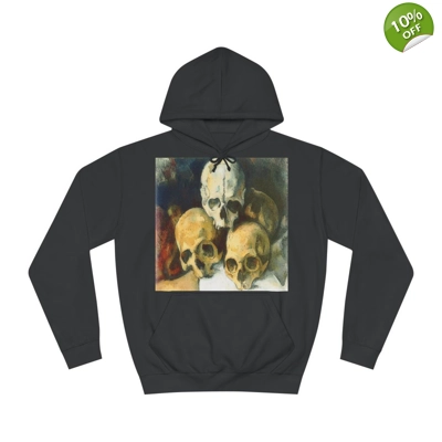 Vintage Pyramid of Skulls Classical Painting Hoodie