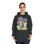 Vintage Cute Baby Bunnies And Tulips Hoodie