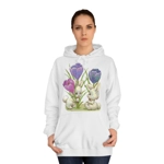 Vintage Cute Baby Bunnies And Tulips Hoodie