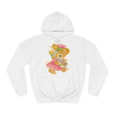 Vintage Cute Easter Day Bunny Girl Hoodie