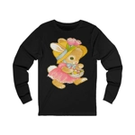 Vintage Cute Easter Day Bunny Girl Long Sleeve T-Shirt