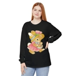 Vintage Cute Easter Day Bunny Girl Long Sleeve T-Shirt