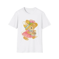 Vintage Cute Easter Day Bunny Girl T-Shirt