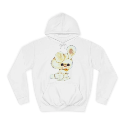 Vintage Cute White Bunny Rabbit Hoodie
