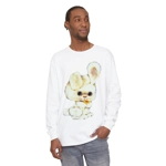 Vintage Cute White Bunny Rabbit Long Sleeve T-Shirt Vintage Cute White Bunny Rabbit Long Sleeve T-Shirt