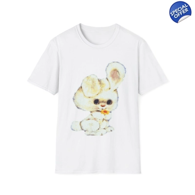 Vintage Cute White Bunny Rabbit T-Shirt Vintage Cute White Bunny Rabbit T-Shirt