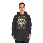 Vintage Grunge Skull Wings Yellow Lace Graffiti Hoodie Vintage Grunge Skull Wings Yellow Lace Graffiti Hoodie