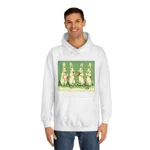 Vintage Musical Easter Bunnies Hoodie
