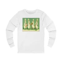 Vintage Musical Easter Bunnies Long Sleeve T-Shirt