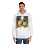 Vintage Pyramid of Skulls Classical Painting Hoodie