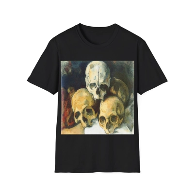 Vintage Pyramid of Skulls Classical Painting T-Shirt