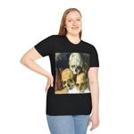 Vintage Pyramid of Skulls Classical Painting T-Shirt