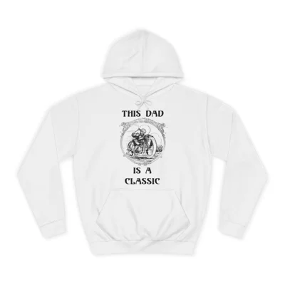Vintage This Dad Is A Classic Motorbike Hoodie