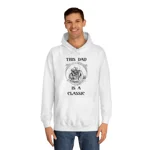 Vintage This Dad Is A Classic Motorbike Hoodie