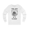 Vintage This Dad Is A Classic Motorbike Long Sleeve T-Shirt