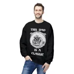 Vintage This Dad Is A Classic Motorbike Sweatshirt