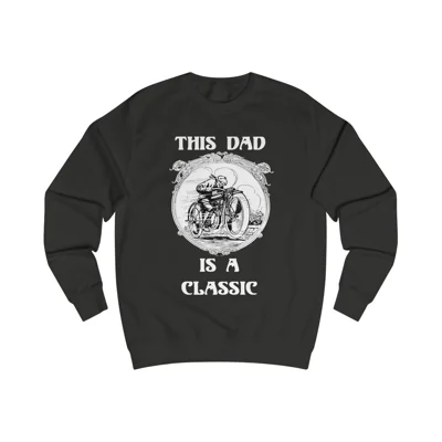 Vintage This Dad Is A Classic Motorbike Sweatshirt