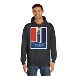 Visit London England Travel Poster Big Ben Hoodie