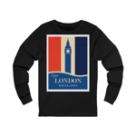 Visit London England Travel Poster Big Ben Long Sleeve T-Shirt