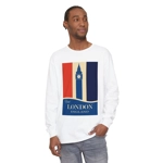 Visit London England Travel Poster Big Ben Long Sleeve T-Shirt