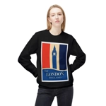 Visit London England Travel Poster Big Ben Sweatshirt