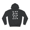 White Pentagram Star Cluster Pattern Hoodie