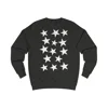 White Pentagram Star Cluster Pattern Sweatshirt