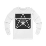 White Pentagram Witches Pentacle Long Sleeve T-Shirt