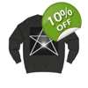 White Pentagram Witches Pentacle Sweatshirt