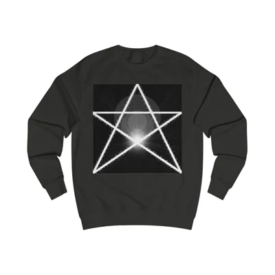White Pentagram Witches Pentacle Sweatshirt