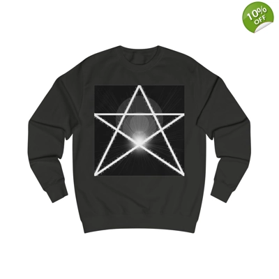 White Pentagram Witches Pentacle Sweatshirt