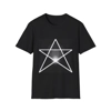 White Pentagram Witches Pentacle T-Shirt