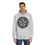 Wiccan Black Runic Pentagram Hoodie
