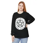 Wiccan Black Runic Pentagram Long Sleeve T-Shirt