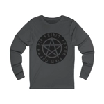 Wiccan Black Runic Pentagram Long Sleeve T-Shirt