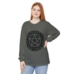Wiccan Black Runic Pentagram Long Sleeve T-Shirt
