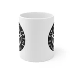 Wiccan Black Runic Pentagram Coffee Mug