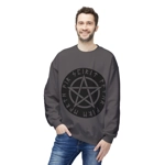 Wiccan Black Runic Pentagram Sweatshirt