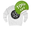 Wiccan Black Runic Pentagram Sweatshirt