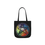 Wiccan Pentagram Shoulder Tote Bag